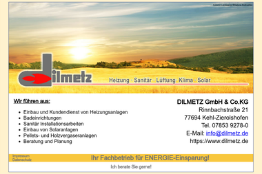 dilmetz.de - Wasserinstallateur Kehl