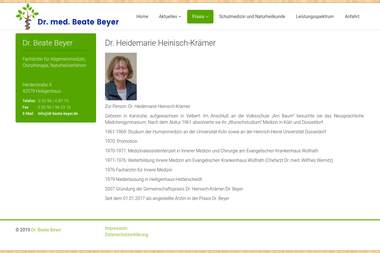 dr-beate-beyer.de/index.php/praxis/dr-heinisch-kraemer - Dermatologie Heiligenhaus