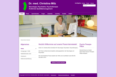 dr-christina-milz.de - Psychotherapeut Ulm