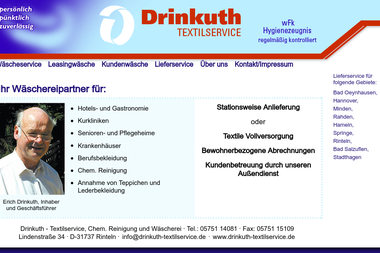 drinkuth-textilservice.de - Chemische Reinigung Rinteln