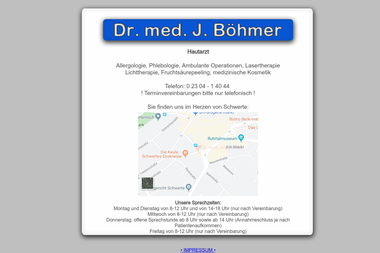 dr-joerg-boehmer.de - Dermatologie Schwerte