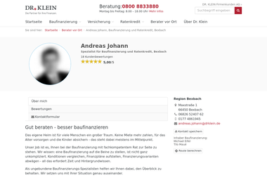 drklein.de/berater/andreas-johann.html - Finanzdienstleister Bexbach