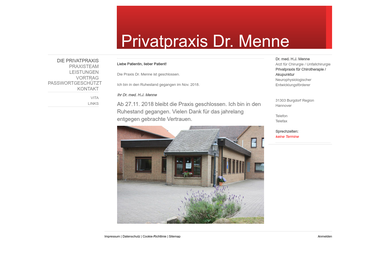 dr-menne.de - Dermatologie Burgdorf