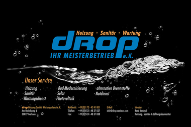 drop-sanitaer.com - Wasserinstallateur Garbsen
