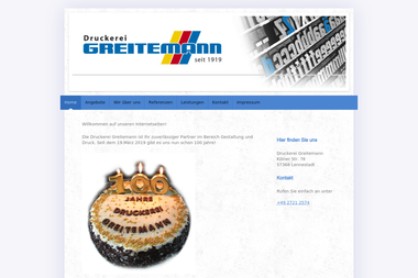 druckerei-greitemann.de - Druckerei Lennestadt