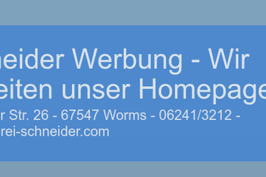 druckerei-schneider.com - Druckerei Worms