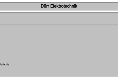duerr-elektrotechnik.de - Elektriker Mössingen