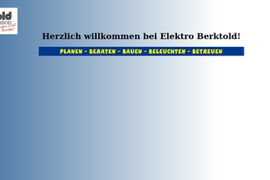 elektro-berktold.de - Elektriker Sonthofen