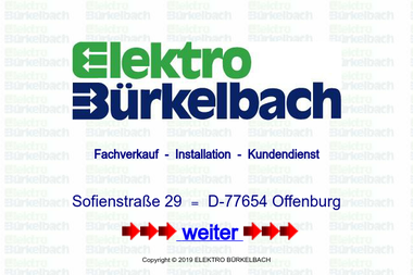 elektro-buerkelbach.de - Elektriker Offenburg