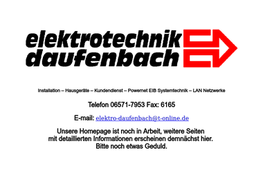 elektro-daufenbach.de - Elektriker Wittlich
