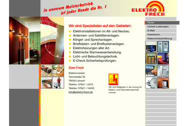 elektro-frech.de - Elektriker Lörrach