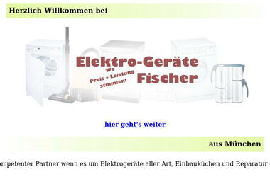 elektrogeraete-fischer.de - Anlage München
