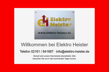 elektro-heister.de - Elektriker Korschenbroich