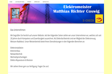 elektromeister-richter.de - Elektriker Coswig