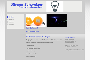 elektro-schweizer.com - Elektriker Filderstadt