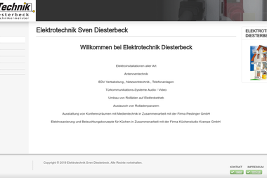 elektrotechnik-diesterbeck.de - Elektriker Bad Soden Am Taunus