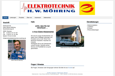 elektrotechnik-moehring.de - Elektriker Warstein