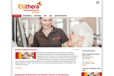 elithera.de/springe - Personal Trainer Springe