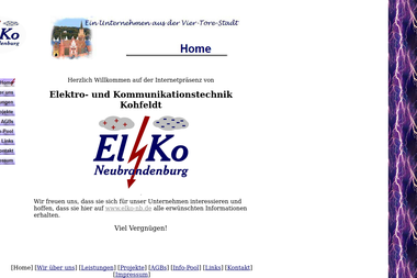 elko-nb.de - Elektriker Neubrandenburg
