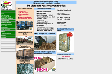 energiehof-vahle.de - Brennholzhandel Uslar