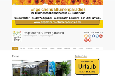 engelchens-blumenparadies.de - Blumengeschäft Ludwigshafen Am Rhein
