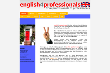 english4professionals.de - Englischlehrer Bremen