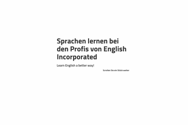 english-incorporated.de - Englischlehrer Lüneburg
