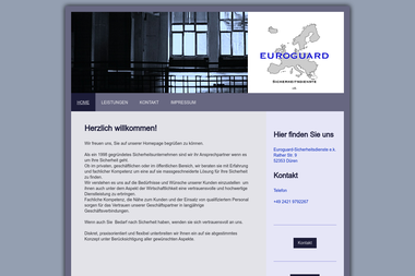 euroguard-security.de - Sicherheitsfirma Düren