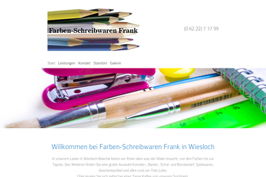 farben-schreibwaren-frank-wiesloch.de - Geschenkartikel Großhandel Wiesloch