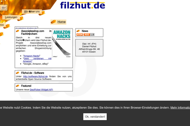 filzhut.de - Web Designer Essen