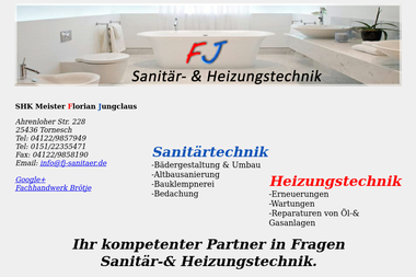 fj-sanitaer.de - Heizungsbauer Tornesch