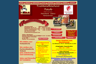 fleischereipetzold.de - Catering Services Annaberg-Buchholz
