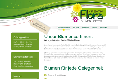 flora-nettetal.de - Blumengeschäft Nettetal