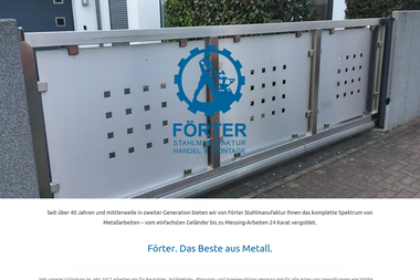 foerter-metallgestaltung.de - Schweißer Nidderau