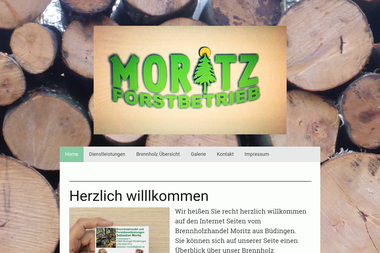 forstbetrieb-moritz.de - Brennholzhandel Büdingen
