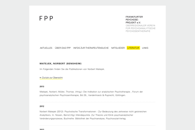 frankfurterpsychoseprojekt.de - Psychotherapeut Bensheim