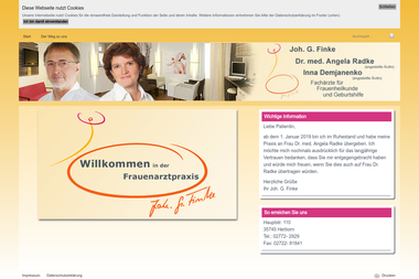frauenarzt-finke.de - Dermatologie Herborn