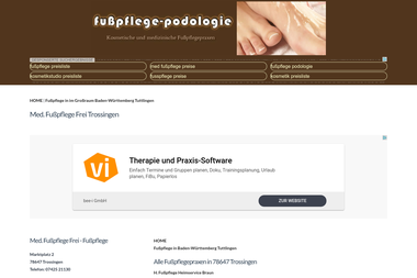 fusspflege-podologie.com/trossingen.202439.html - Kosmetikerin Trossingen