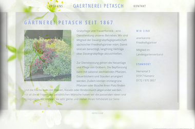 gaertnerei-petasch.de - Blumengeschäft Kamenz