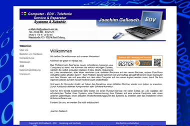 gallasch-edv.de - Computerservice Bad Driburg