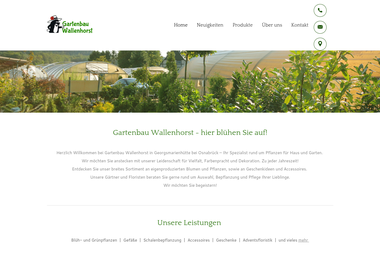 gartenbau-wallenhorst.de - Blumengeschäft Georgsmarienhütte