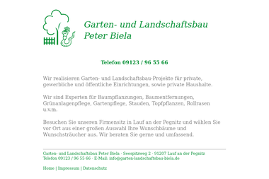 garten-landschaftsbau-biela.de - Gärtner Lauf An Der Pegnitz