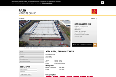 gc-gruppe.de/de/unternehmen/rath/locations/abex-alzey-bahnhofstrasse - Wasserinstallateur Alzey