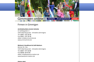 gimmigen-online.de/firmen.htm - Elektriker Bad Neuenahr-Ahrweiler
