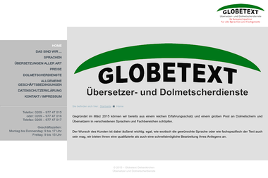 globetext-gelsenkirchen.de - Übersetzer Gelsenkirchen