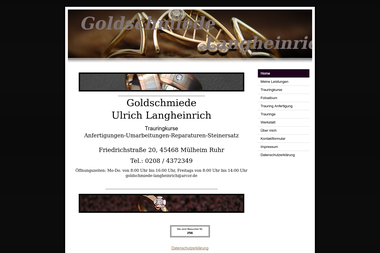 goldschmiede-langheinrich.de - Juwelier Mülheim An Der Ruhr