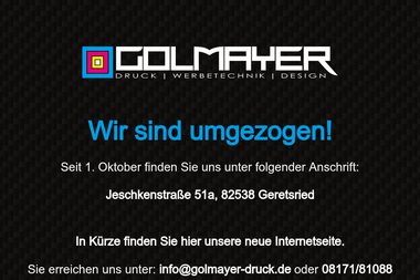 golmayer-druck.de - Druckerei Geretsried