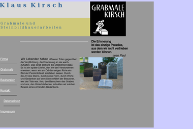grabmale-kirsch.de - Maurerarbeiten Tübingen