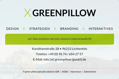 greenpillow.de - Werbeagentur Lichtenfels