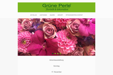 grueneperle.de - Blumengeschäft Laupheim